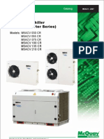 Air-Cooled Chiller (R410A Inverter Series) : M5ACV 030 CR M5ACV 055 CR M5ACV 075 CR