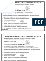 Reglas de Comportamiento en El Laboratorio de Cómputo