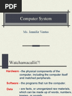 Computer System: Ms. Jennifer Ventus