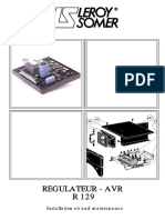 Regulateur - Avr R 129: Installation Et/and Maintenance