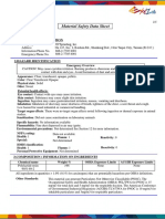 Material Safety Data Sheet: Product Name: PLA Model