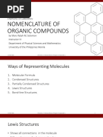 Nomenclature Alkanes Alkenes Alkynes