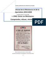 Livret CNRD 2019-2020 - Concours National de La Résistance Et de La Déportation