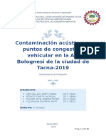 Proyecto Contaminacion Acustica en La Av Bolognesi TACNA