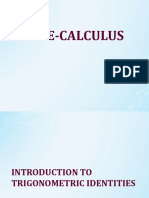 Introduction To Trigonometric Identities