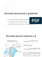 Derivada Direccional y Gradiente