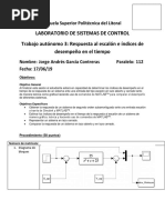 Práctica 3 de Sistemas de Control