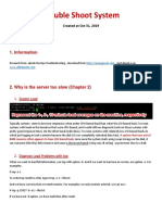 Trouble Shoot System: 1. Information