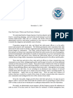 Letter From DOJ and DHS To Oregon and Washington Courts