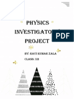 Physics Investigatory Project