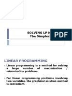 Lecture Simplex Method - FinMan