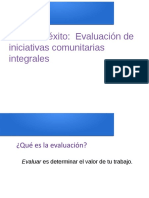 Evaluar Iniciativas Comunitarias