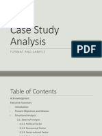 Case Study Analysis: Format and Sample