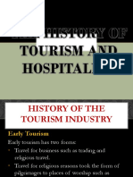 THE HISTORY OF TOURISM AND HOSPITALITY Report