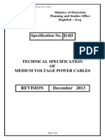 Specification No.: Ministry of Electricity Planning and Studies Office Baghdad - Iraq