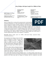 Design Research of Railway Bridges With Span Length Over 1000m in China