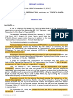 Petitioner Vs Vs Respondent: Second Division