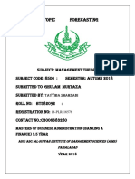 Assignment Topic Forecasting