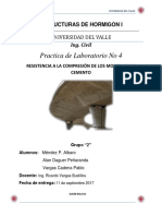 Practica de Laboratorio No 4: Estructuras de Hormigon I