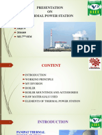 Presentation ON Thermal Power Station: Arjun 2816460 ME-7 SEM