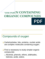 Oxygen Containing Organic Compounds