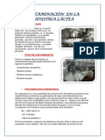 Contaminación en La Industria Láctea