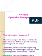 Operation Management