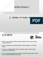 Machine Design-I: Design of Screw & Nut