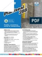 Planiseal 288: Flexible, Cementitious Mortar For Waterproofing