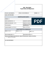 Formato Indice Maquinaria Ais Identificacion