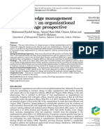 KM Strategy An Organizational Change Prospective - Imran Et Al 2017