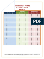 (Revision Test-Pcm-Iii) : Q.P.CODE - 125770 Answers