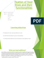 Food Additives and Its Classification