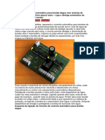 Circuito de Controle Automático para Bomba Dagua Com Sistema de Detecção de Reservatório
