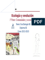 GTP - T 5.ecología y Evolución (1 Parte - Comunidades y Ecosistemas) 2013-15