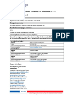 Plantilla para La Presentación de Proyectos de Investigación Formativa UTC