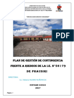 Plan de Gestion de Riesgos de La I.E