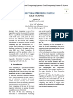 Distributed Computing System: Research Report