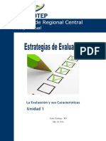 Estrategias de Evaluacion Unidad No 1