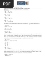 Repaso Sistemas Ecuaciones