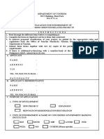 Application Form (OTS - 001)