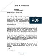 Acta de Compromiso Pumarejo