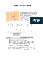 Teoremas de Derivadas