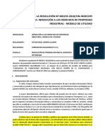 Infracción A Los Derechos de Propiedad Industrial - Modelo de Utilidad