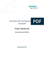 Simcenter 3D LFEM - Tutorial Power Transformer