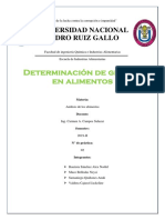 Determinacion de Grasas Por Metodo de Soxhlet PDF