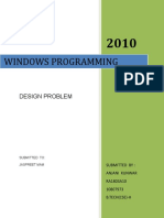 Windows Programming: Design Problem