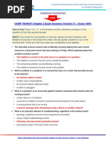 CCNP TSHOOT Chapter 2 Exam Answers (Version 7) - Score 100% PDF