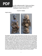 A Comparison of The Anthropomorphic Vodun Power-Figure (West African Bocio/bo/vodu/tro) With Its Kongo Counterpart (Central African Nkisi)