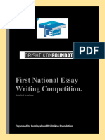 First National Essay Writing Competition 